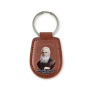 LLAVERO SIMIL PIEL MARRON CON IMAGEN_1